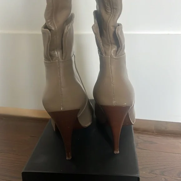 VERONIQUE BRANQUINHO Tan Knee High Boots - Picture 5 of 10